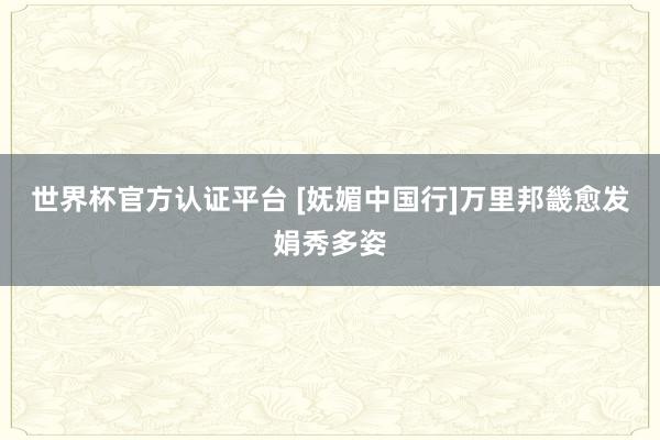 世界杯官方認(rèn)證平臺(tái) [嫵媚中國(guó)行]萬(wàn)里邦畿愈發(fā)娟秀多姿