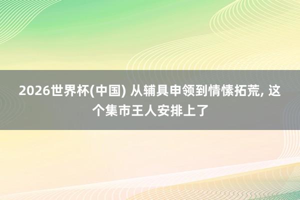 2026世界杯(中國) 從輔具申領到情愫拓荒, 這個集市王人安排上了