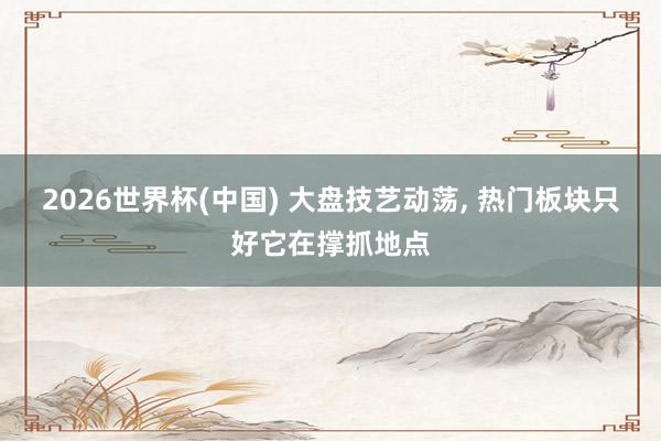 2026世界杯(中國(guó)) 大盤(pán)技藝動(dòng)蕩, 熱門(mén)板塊只好它在撐抓地點(diǎn)
