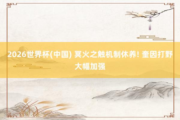 2026世界杯(中國) 冥火之觸機制休養(yǎng)! 奎因打野大幅加強